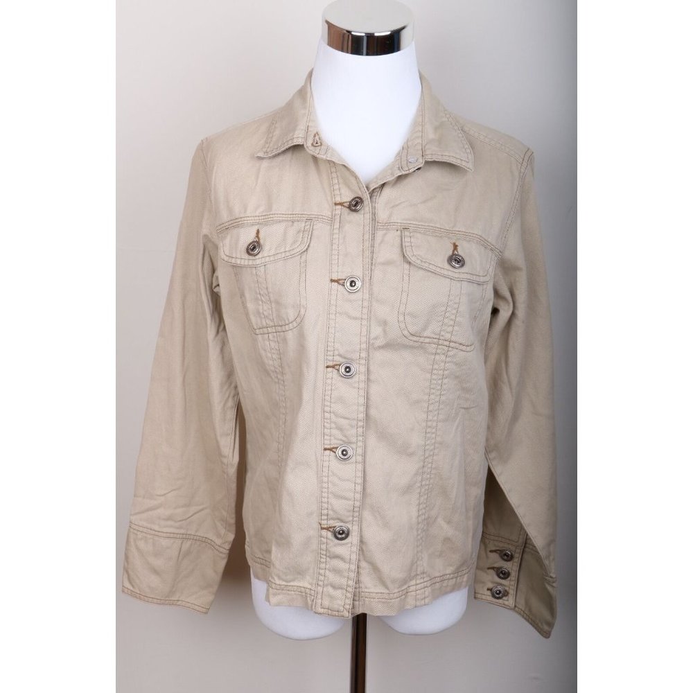 Columbia Denim Button Up Coat Women's Size M